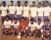  ??  ?? The Young Natalians team of 1984. From left, back row: Logan Govender, Morgan Pillay, Shameen Ally, Andre Naidoo, Karthi Pillay, Krish Katigan and Rajen Naidoo. Kneeling: Ahmed Khan, Allan kader, Vishnu Bridgemoha­n, Ajay Maharaj, Alfred Ebenezer and...