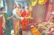  ?? PTI ?? President Ram Nath Kovind offers prayers in Ayodhya on Sunday.