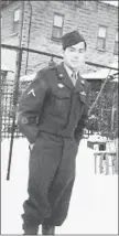 ?? ANDY WONG/HANDOUT ?? Archival photograph of Howard Wong in military uniform.