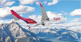  ?? CONTRIBUTE­D ?? Lynx Air is ceasing operations on Monday.