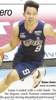  ??  ?? Baser Amer MIGUEL DE GUZMAN