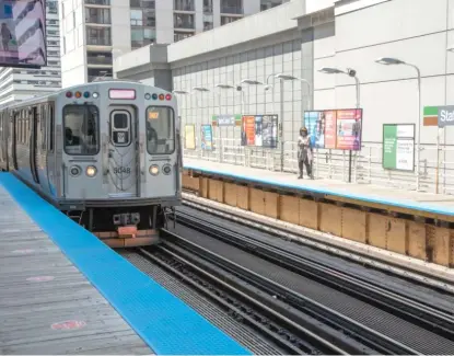  ?? BRIAN RICH/SUN-TIMES FILE ?? The State and Lake elevated CTA station.