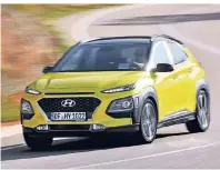  ?? FOTO: HYUNDAI ?? Der neue Hyundai Kona ist ein Hingucker mit inneren Werten und besticht durch jede Menge Charme.