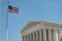  ?? ANNA MONEYMAKER / NEW YORK TIMES FILE (2020) ?? The American flag flies outside the United States Supreme Court on Capitol Hill in Washington, D.C., on May 13. A Pennsylvan­ia school district has asked the Supreme Court to rule on whether students may be discipline­d for what they say on social media.