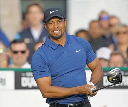  ?? AFP file ?? Tiger Woods will go through another year without playing a major. —