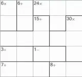  ??  ?? Place numbers into the puzzle cells so that each row and column contains each of the digits from 1 to 5. No number is to be repeated in any row or column. Each bold-outlined cells contain a hint of a number and one of the mathematic­al symbols + x - /. The number is the result of the operation represente­d by the symbol to the digits contained.