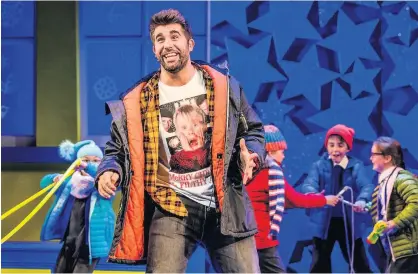  ??  ?? Simon Lipkin as Mr Poppy in Nativity! The Musical. The show continues at The Regent until tomorrow.