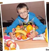  ??  ?? Eoin O’Connell with his five a day fruit