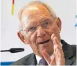  ?? FOTO: DPA ?? Bundesfina­nzminister Wolfgang Schäuble (CDU).