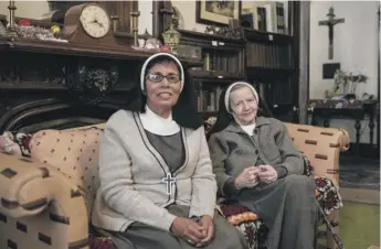  ?? ASHLEE REZIN GARCIA/SUN-TIMES FILE ?? Sister Barbara Drell (right) died in August, leaving just one nun, Sister Judith Mandrath, at St. Anne’s Convent on the Near North Side.