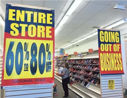  ?? KELLY TYKO/USA TODAY ?? Some of Payless ShoeSource’s lenders and creditors claim the company’s collapse may stem in part from self-inflicted causes.