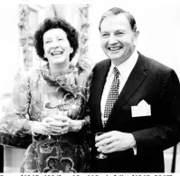  ??  ?? Peggy (1917–1996) und David Rockefelle­r (1915–2017)