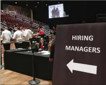  ?? ASSOCIATED PRESS ?? The hiring slowdown comes as more businesses are reporting slower growth of sales and profits. Business economists also expect the economy’s growth to slow in the coming year, partly because tariffs have raised prices and cut into sales for many firms.