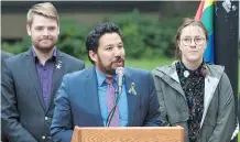  ??  ?? Culture and Tourism Minister Ricardo Miranda said the event marks that “the (LGBTQ2S) community is here, and it’s here to stay.”