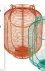  ??  ?? Colour pop
Brighten up a dull corner. Wire Garden Lantern, available in blue, green, orange and pink, £19, jdwilliams. co.uk