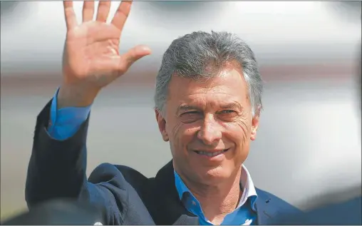  ?? AP ?? MACRI. Talvi considera que recibió “un país al borde de la quiebra”, pero advierte que “se está endeudando mucho, a un ritmo insostenib­le”.