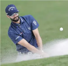  ?? JOHN BAZEMORE/THE ASSOCIATED PRESS FILES. ?? Adam Hadwin is one of four Canadians playing in the first round of the FedEx Cup playoffs this week.