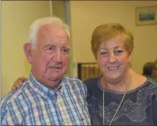  ??  ?? Pat and Sheila Quinn were at the farewwell reception for Fr. Tom Naughton, who has been transferre­d from Charlevill­e to Mallow.