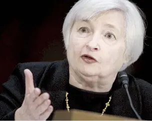  ??  ?? Yellen comenzará su periodo de cuatro años como presidenta de la Reserva Federal el 1 de febrero.