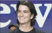  ?? Mark Lennihan Associated Press ?? ADAM NEUMANN’S rich deal to leave WeWork fell through. SoftBank paid only a portion of his exit fee.