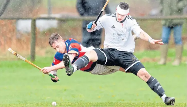  ??  ?? RETURN: Martin Mainland, right, is back in full training for Lovat after suffering from a recurring knee problem which saw him only play in a handful of games last season