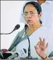  ??  ?? West Bengal Chief Minister Mamata Banerjee addresses a press conference in Kolkata.