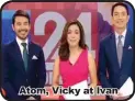  ??  ?? Atom, Vicky at Ivan