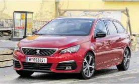  ?? BILD: SN/OFB. ?? Der Peugeot 308 SW besticht durch harmonisch­e Linien.