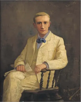  ??  ?? Waverley Cameron (Credit: Mary Cameron: Portrait of Waverley Cameron, 1891; Private Collection: Photo: Eion Johnson).