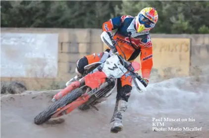  ?? Photo: Mario Micallef ?? Paul Muscat on his KTM