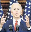  ?? MATT ROURKE/AP ?? Democratic presidenti­al candidate Joe Biden has started a limited and targeted advertisin­g campaign in South Florida.