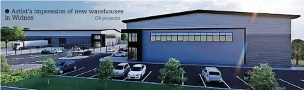  ?? C4 projects ?? ● Artist’s impression of new warehouses in Widnes