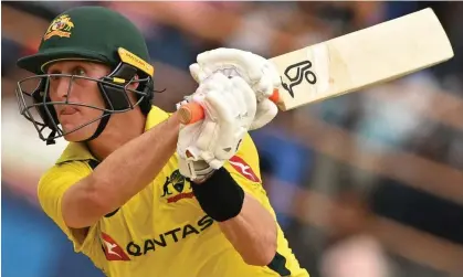  ?? Photograph: Punit Paranjpe/AFP/Getty Images ?? Australia's Marnus Labuschagn­e has been included in the final squad for the one-day internatio­nal Cricket World Cup 2023 in India.