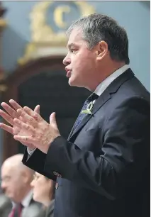  ?? J A C Q U E S B O I S S I NO T / T H E C A NA D I A N P R E S S ?? Quebec Education Minister Yves Bolduc defended a school decision to strip search a 15- year- old girl.