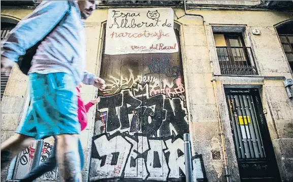  ?? LLIBERT TEIXIDÓ ?? Espacio liberado por los vecinos. Algunas reacciones están provocando una gran controvers­ia ciudadana en el barrio