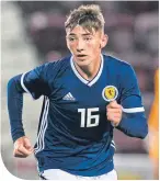  ??  ?? Scotland starlet Billy Gilmour