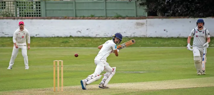  ?? Angus Matheson ?? Basil Sultan in action for Southport & Birkdale. He produced a solid half century for the team in the victory against Wigan last weekend