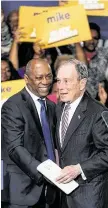  ?? David J. Phillip / Associated Press ?? Mayor Sylvester Turner has endorsed former NYC Mayor Michael Bloomberg.