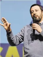  ?? BILD: SN/AP ?? Matteo Salvini, Chef der Lega Nord, zeigt Verständni­s für den Attentäter von Macerata.