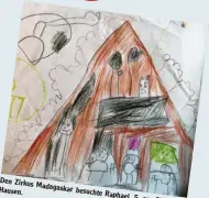  ??  ?? Den Zirkus
Madagaskar
Hausen. besuchte
Raphael, 5, aus Dillingen/