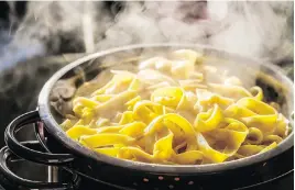  ?? GETTY IMAGES ?? Don’t use a colander to drain pasta. The starchy water can thicken your sauce.