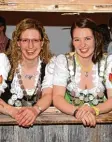  ?? Foto: Richard Schropp ?? Verena Stich (links) und Lena Klaus re gieren in diesem Jahr die Mindelauer Schützen.