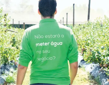  ?? FOTO: DIREITOS RESERVADOS ?? Gestão eficiente da rega com a Wisecrop pode gerar poupanças de 235 € por hectare ao ano.