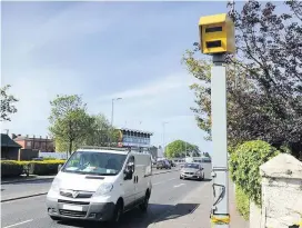  ??  ?? Slow down A police officer insisted that the speed cameras in Whitletts Road were working