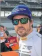  ??  ?? F1 racer Fernando Alonso had the seventh fastest time in Indy 500 qualifiers. USA TODAY SPORTS