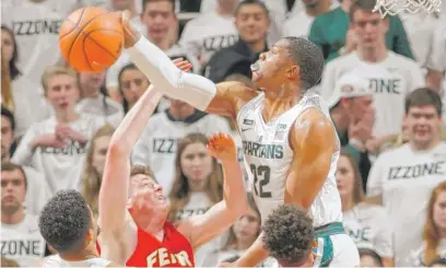  ?? | AP ?? Miles Bridges’ decision to return to Michigan State for his sophomore season was a ‘‘ Christmas present’’ to coach TomIzzo.