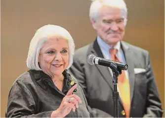  ?? Billy Calzada/staff photograph­er ?? “I’m glad it has happened but angry it took so long,” says state Sen. Judith Zaffirini of Laredo of her newest role as the highest-ranking member of the Texas Senate.