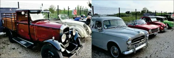 ??  ?? Un retour « retro » avec les voitures anciennes de l’Antic Auto-Club Catalan