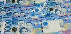  ??  ?? THE PESO weakened on Wednesday on renewed bets that the Federal Reserve will hike rates in June.