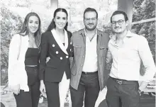  ?? ?? Daniela Wirth, María José del Cueto, Eduardo Alanis y Pablo Ramírez